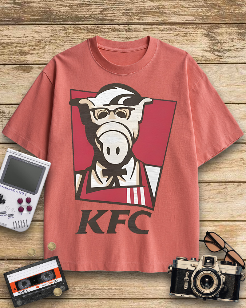 TheRetroTee 80s Kentucky Fried Cats Cotton T-Shirt