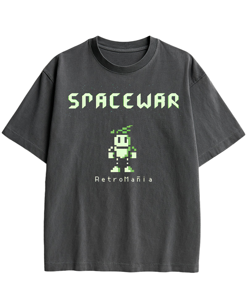TheRetroTee Spacewar 1970s Cotton T-Shirt