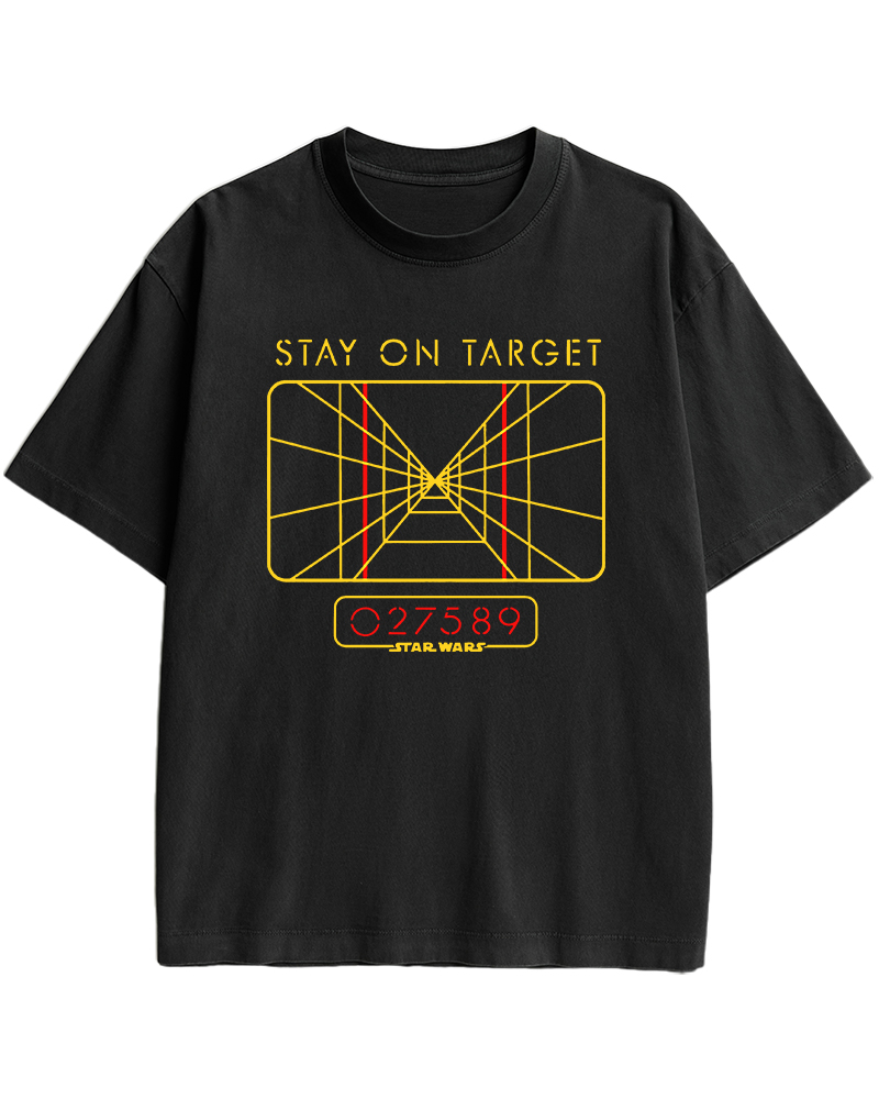 TheRetroTee Stay On Target 1970s Cotton T-Shirt