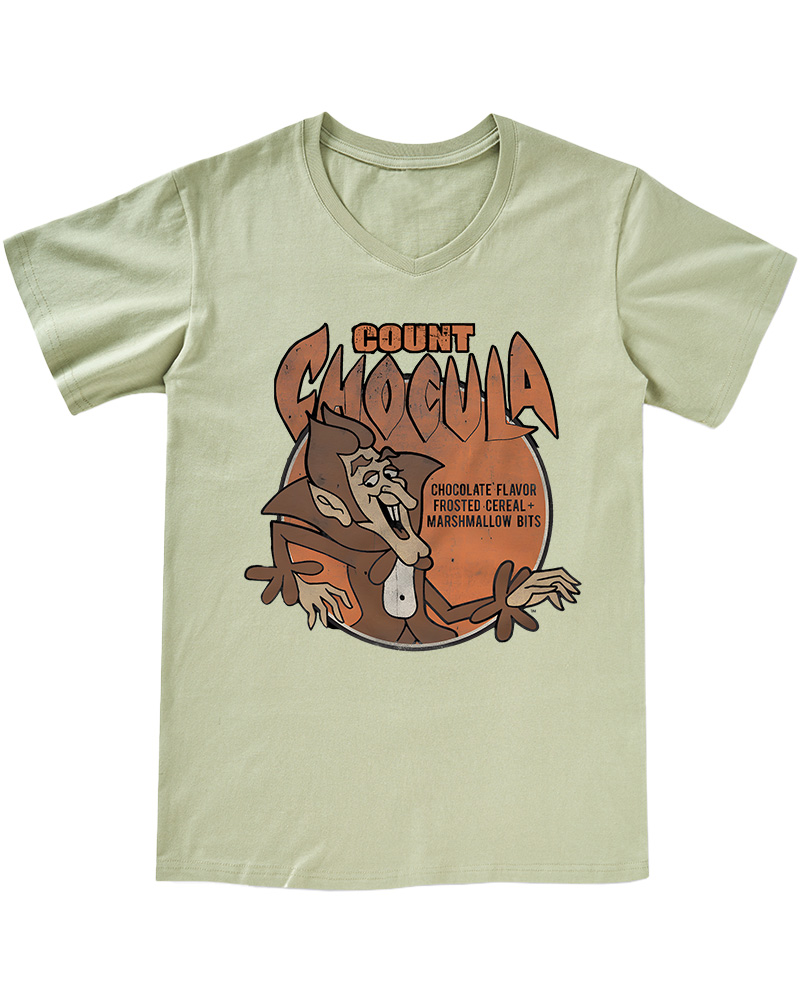 TheRetroTee Count Chocula 1980s V-neck T-Shirt