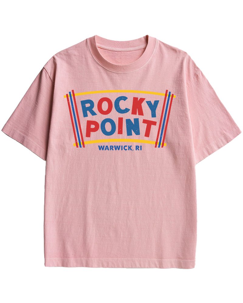 TheRetroTee Rocky Point 1980s Cotton T-Shirt