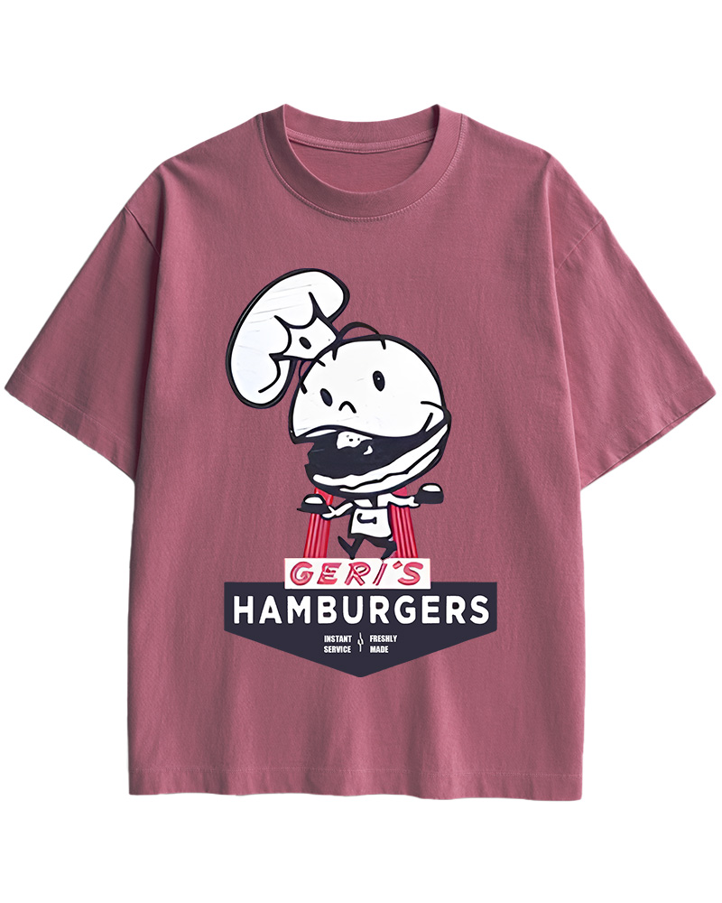 Geri's Hamburgers Rockford Unisex Retro Cotton T-Shirt