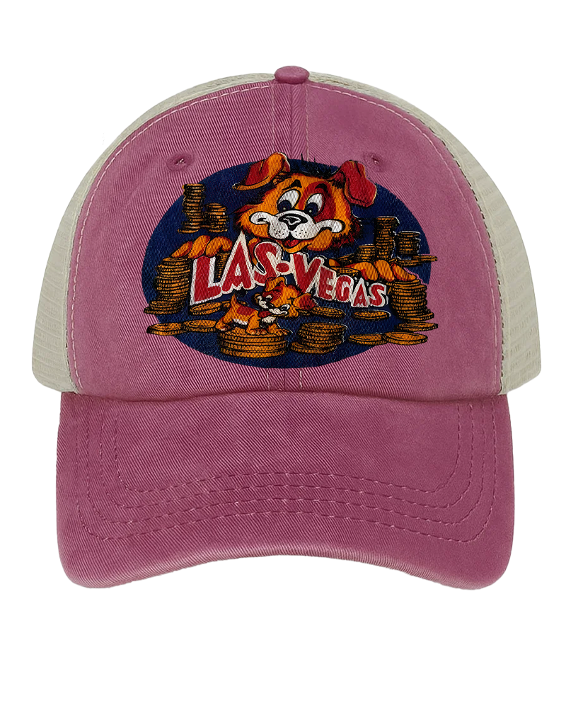 TheRetroTee Vintage 60s Las Vegas Dog Baby Trucker Hat