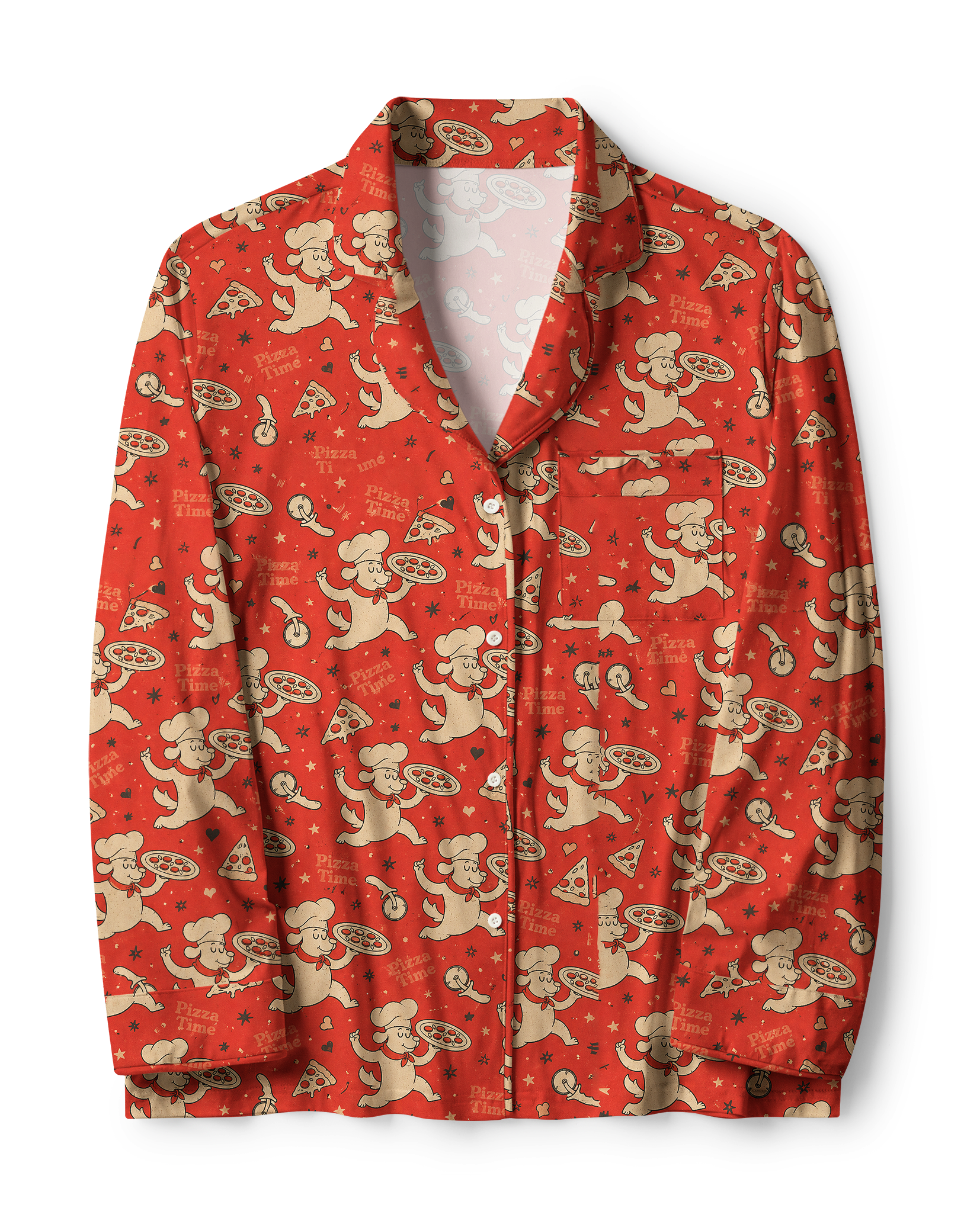 TheRetroTee  Pizza Chef Vintage Pajama Set