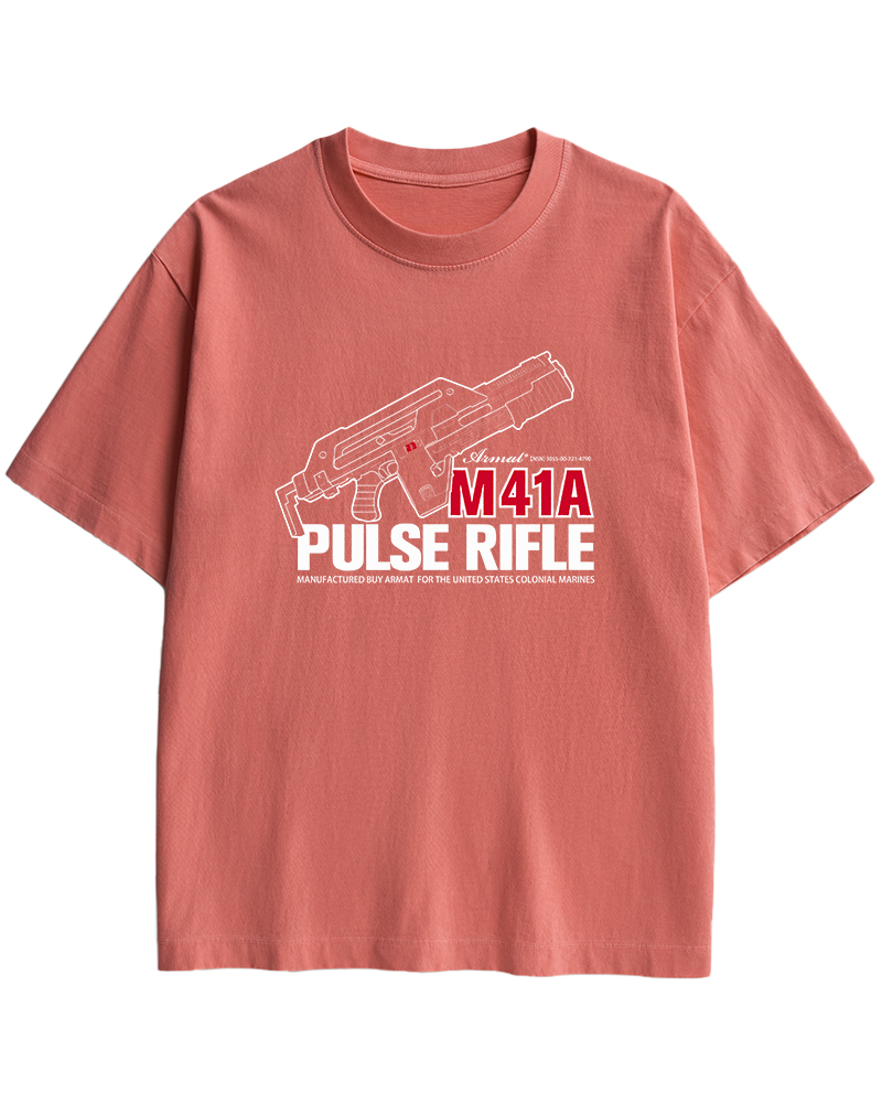 TheRetroTee M41A Pulse Rifle 1980s Cotton T-Shirt