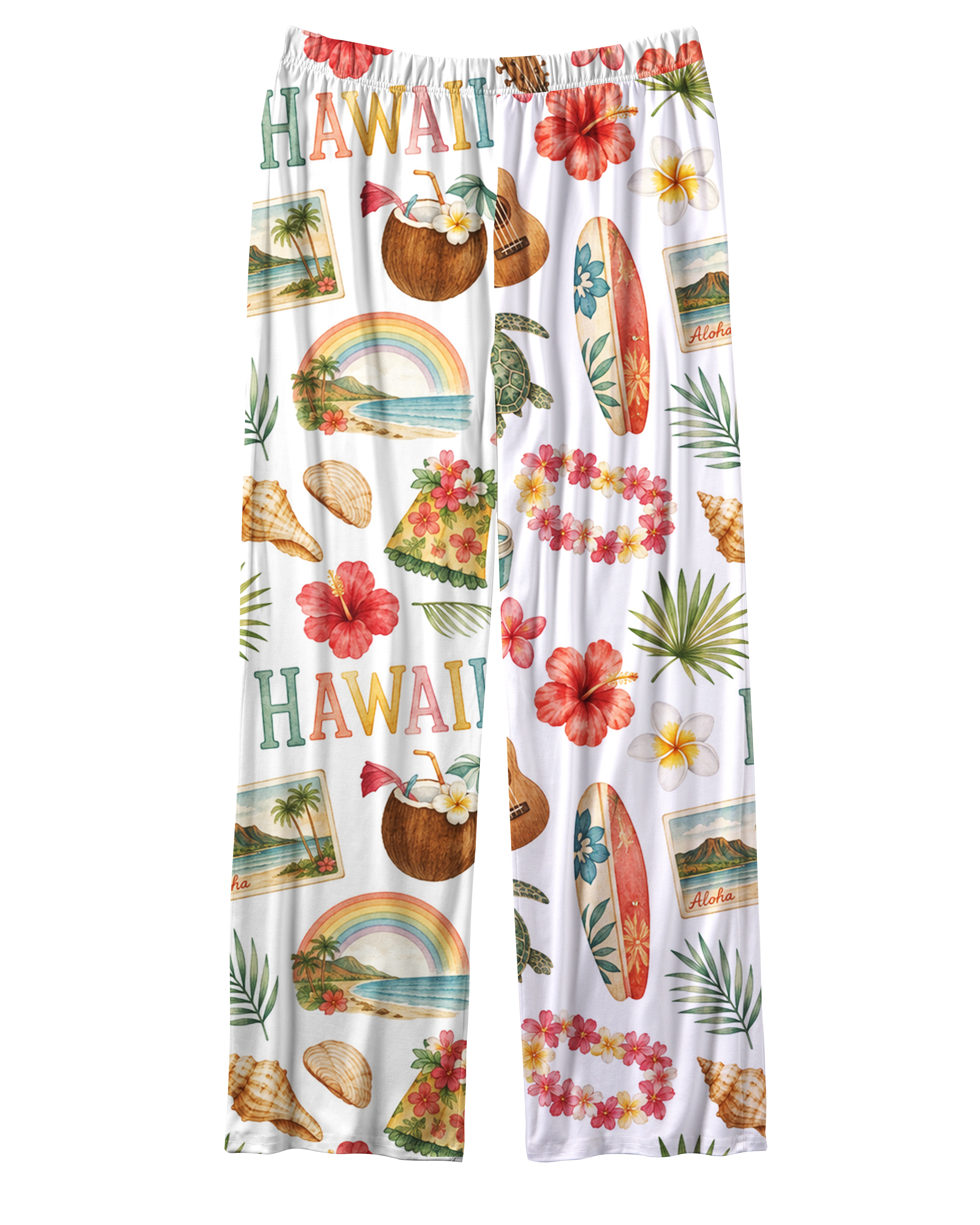 TheRetroTee Hawaiian Vibes Vintage Pajama Set