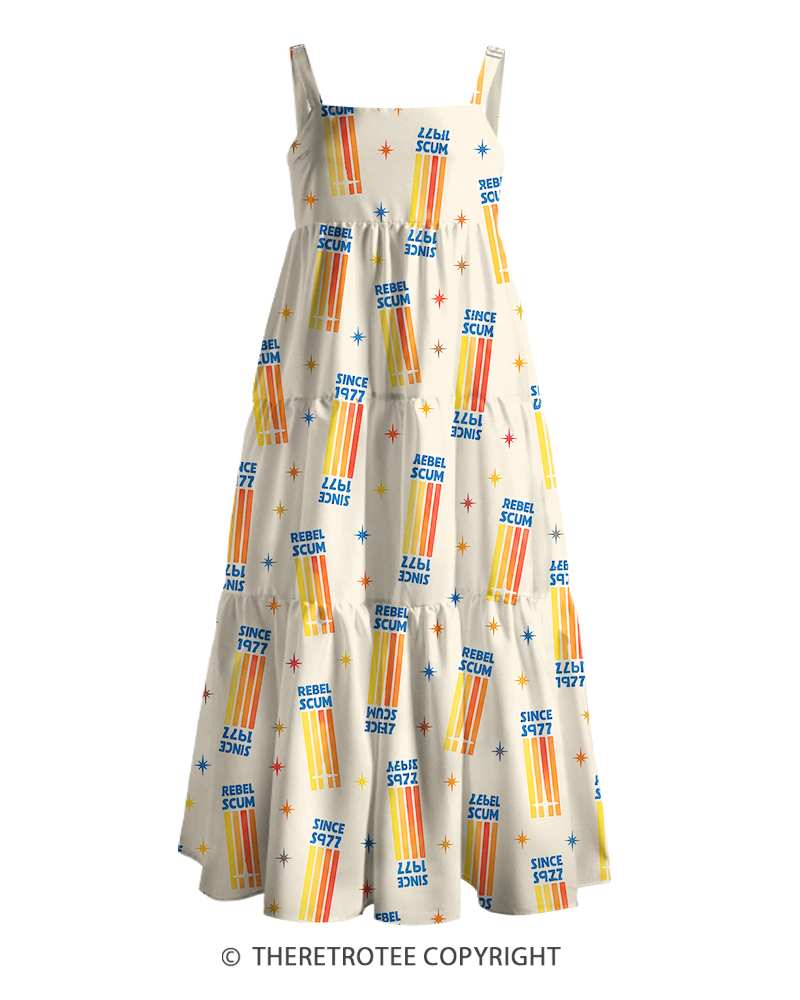 TheRetroTee ——  Vintage Straps Maxi Dress