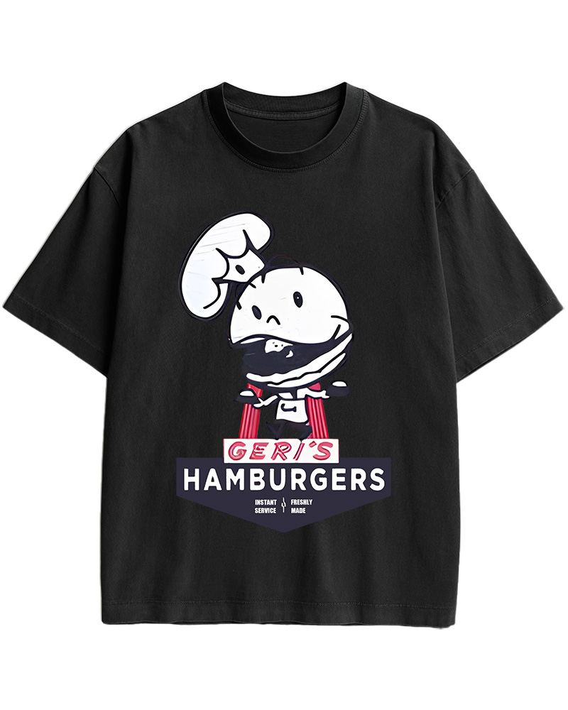 Geri's Hamburgers Rockford Unisex Retro Cotton T-Shirt