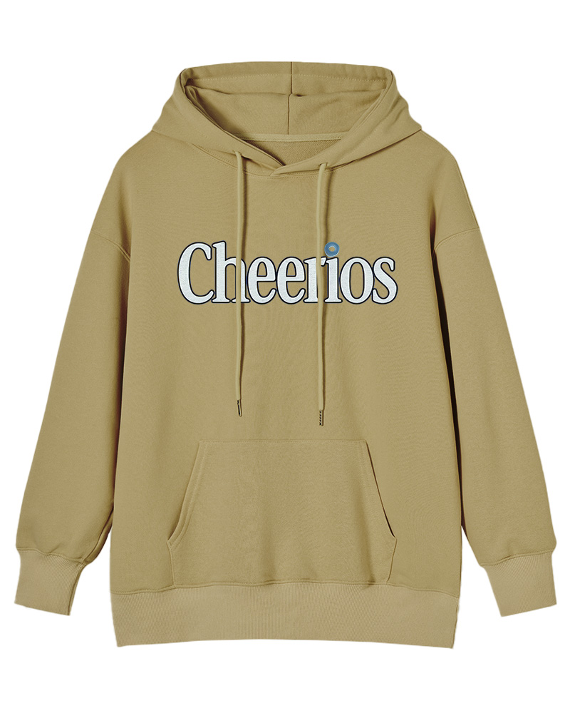 TheRetroTee 1940s Cheerios Breakfast Nostalgic Cotton Hoodie