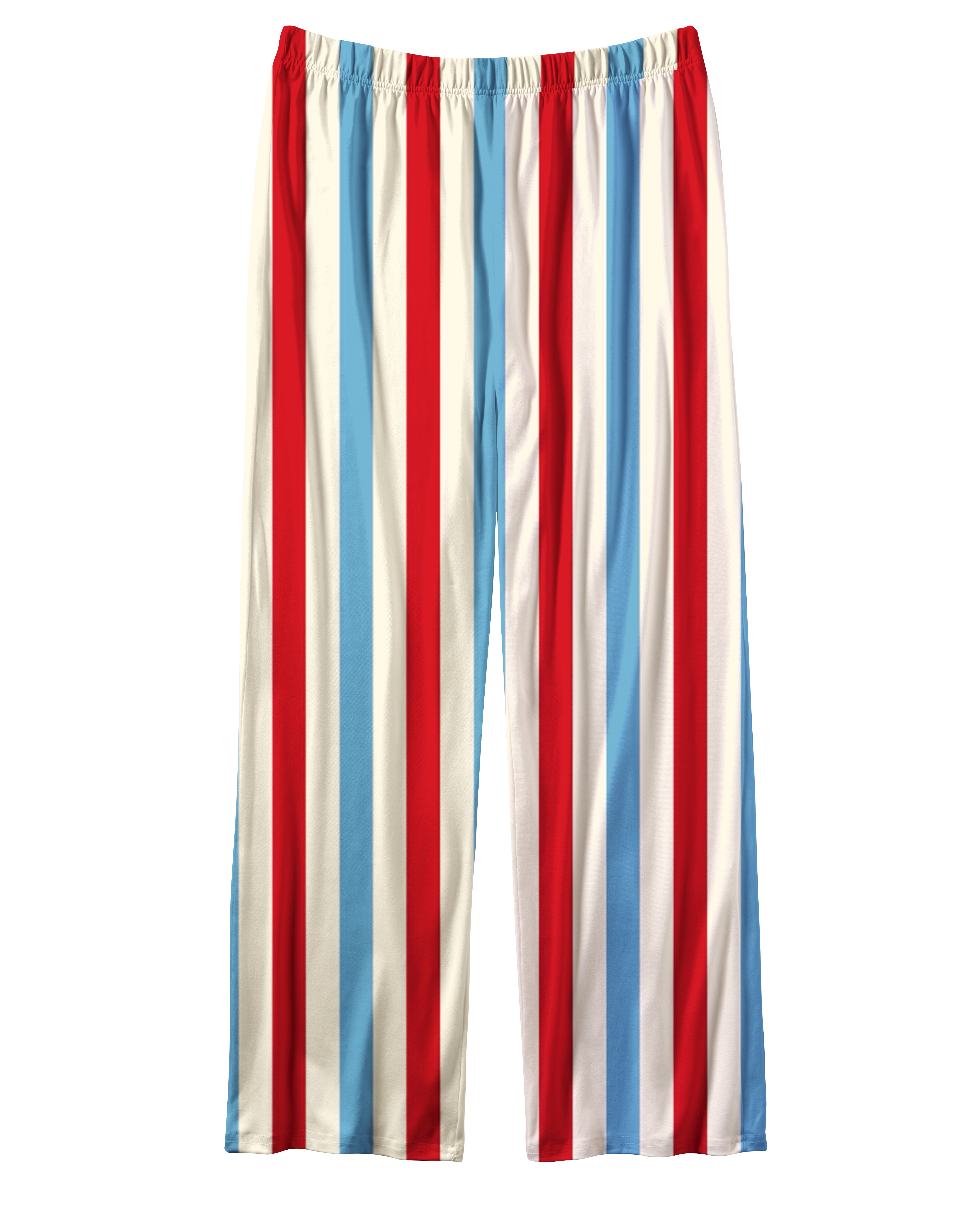 TheRetroTee Red Blue Stripe Vintage Pajama Set