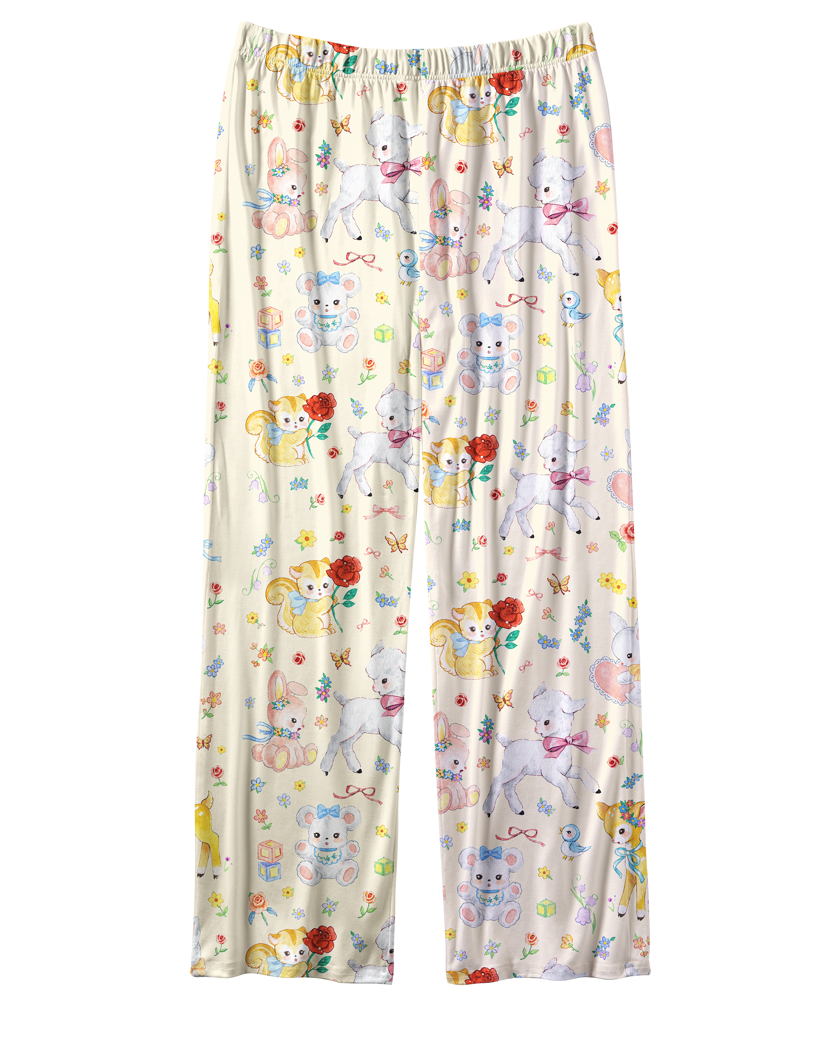 TheRetroTee Cute Forest Baby Animal Vintage Pajama Set