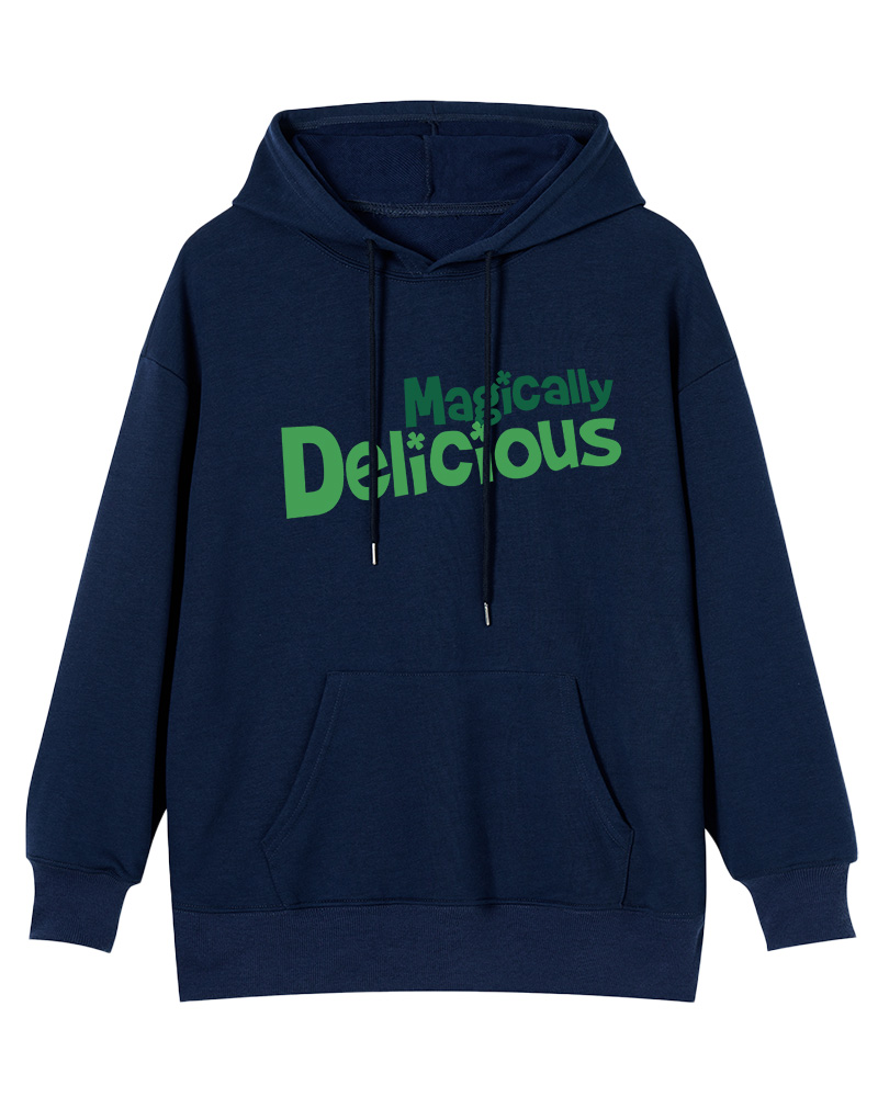 TheRetroTee Magically Delicious Juniors 1970s Cotton Hoodie