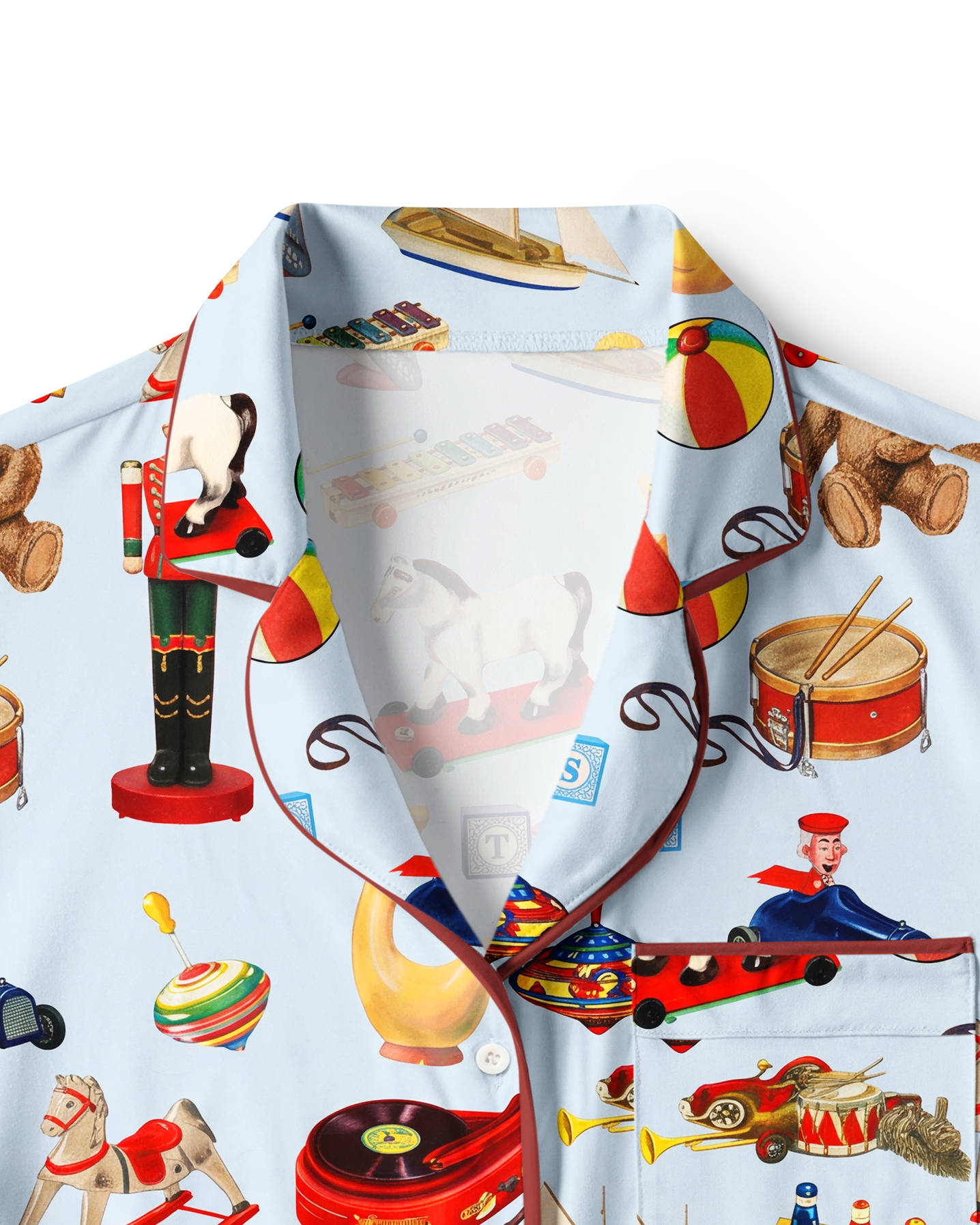 TheRetroTee Nostalgic Toys Vintage Pajama Set