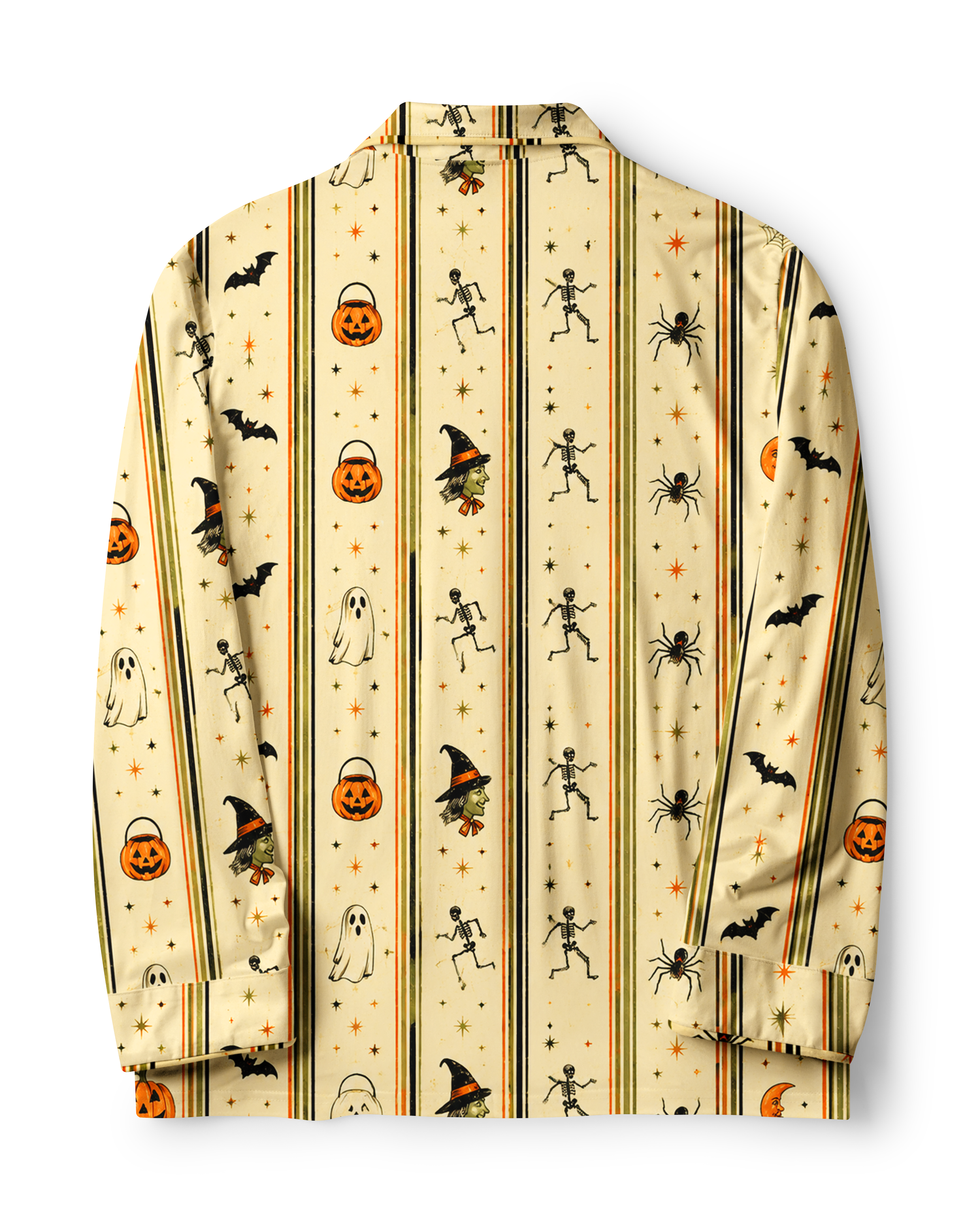 TheRetroTee Witchy Skeleton Vintage Pajama Set