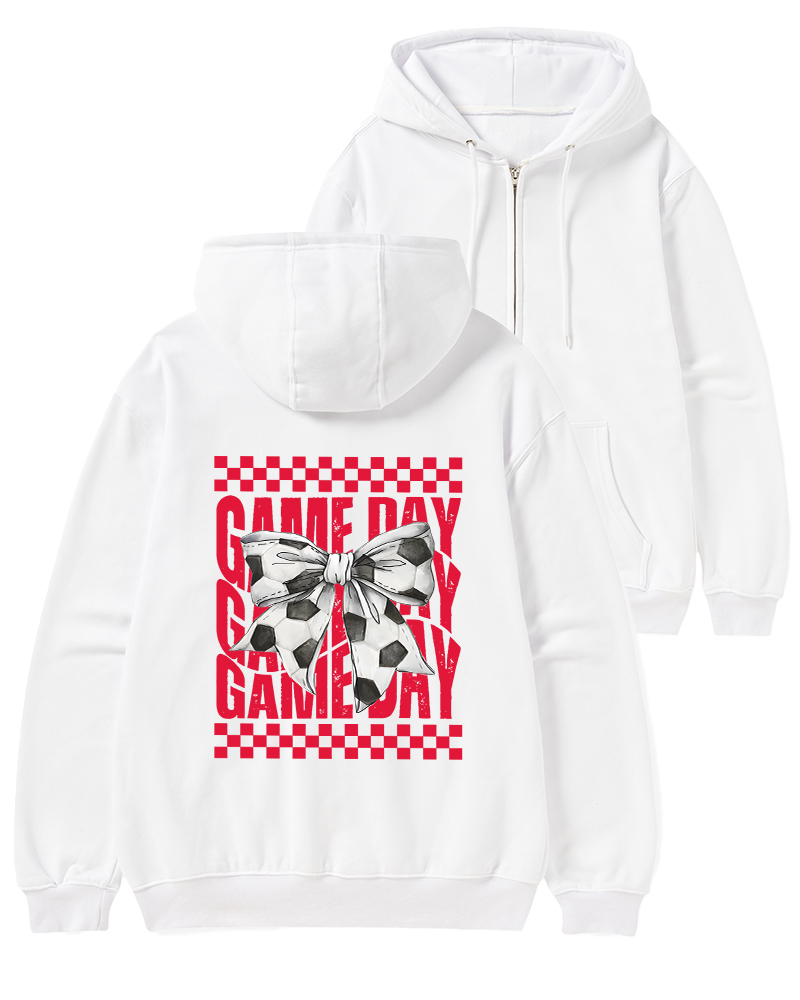 TheRetroHoodie 90s Cheerleader Game Day Zip-Up Hoodie