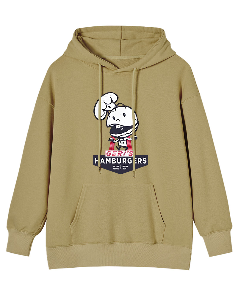 TheRetroTee Geri's Hamburgers Rockford 1970s Cotton Hoodie