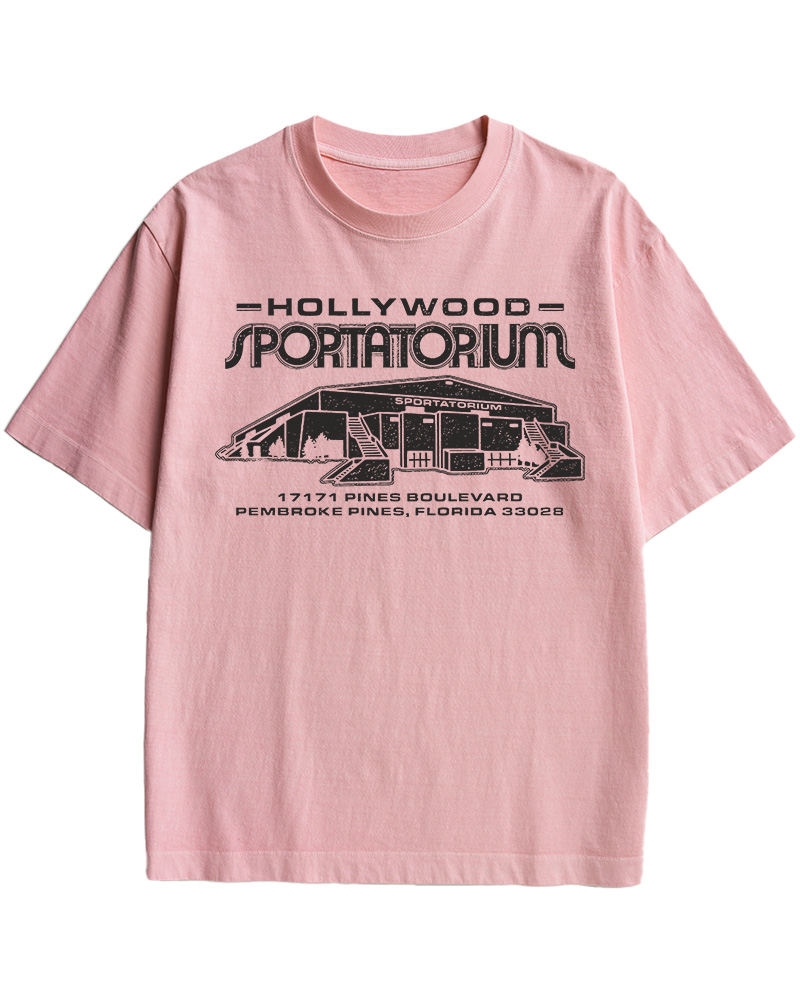 TheRetroTee Hollywood Sportatorium 1910s Cotton T-Shirt