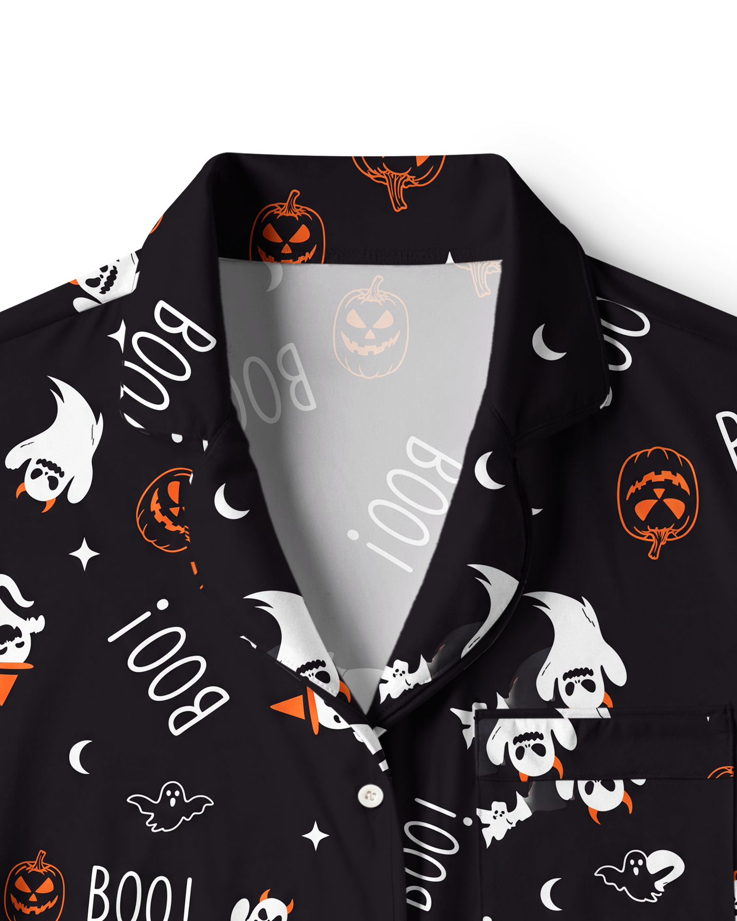 TheRetroTee Boo Ghost Pumpkin Vintage Pajama Set