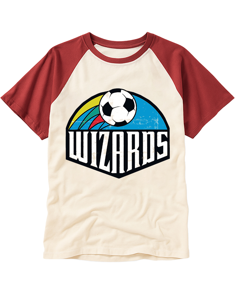 TheRetroTee Kansas City Wizards Raglan Baseball T-Shirt