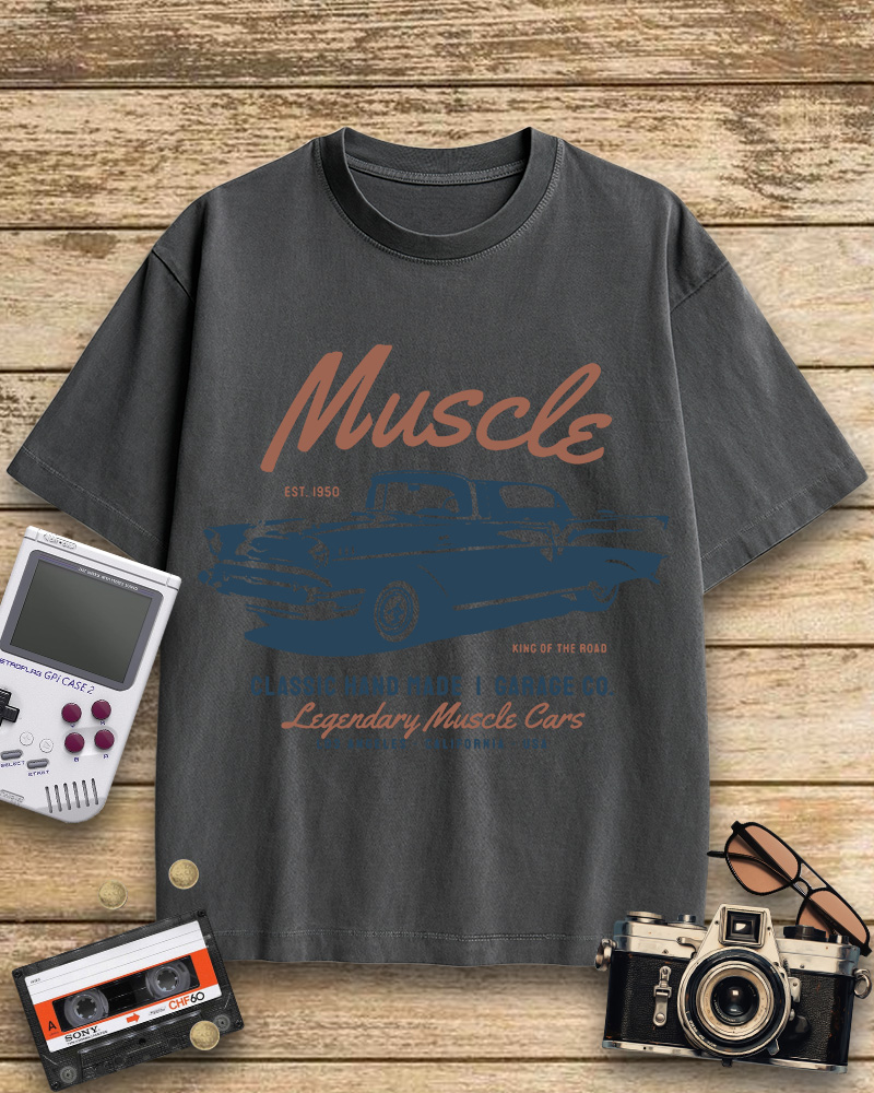 TheRetroTee Vintage Car Lovers Gift Cotton T-Shirt