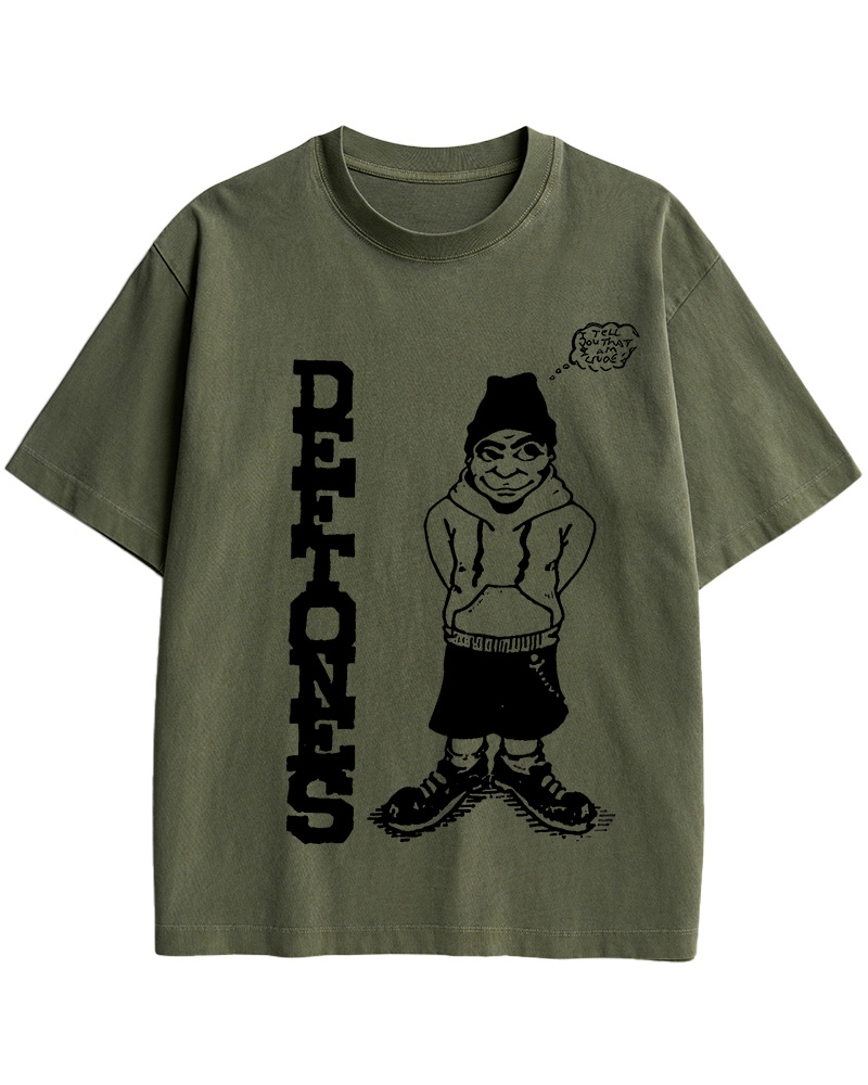 TheRetroTee Deftones 1990s Music Cotton T-Shirt