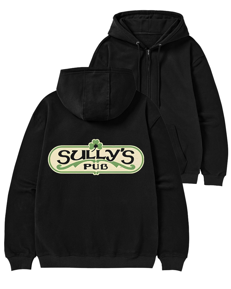 TheRetroTee Bar and Pub Culture 1970s Zip-Up Hoodie