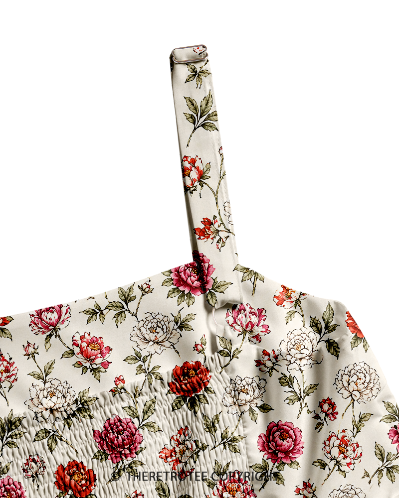 TheRetroTee ——  Vintage Straps Maxi Dress