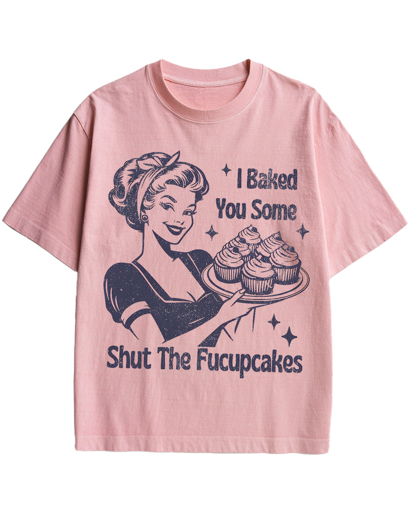TheRetroTee 50s Shut The Fucupcakes Cotton T-Shirt