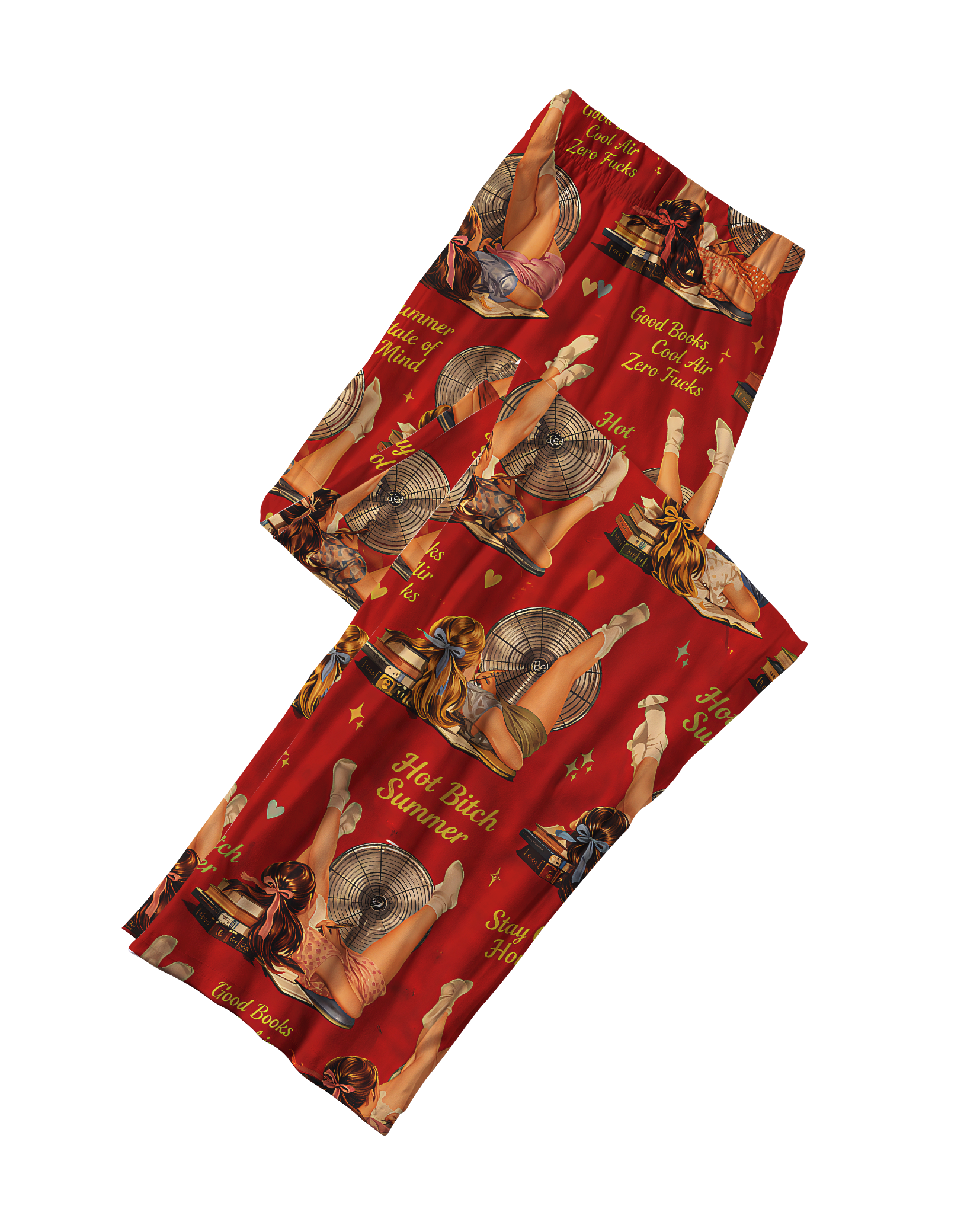 TheRetroTee Summer Pin Up Girl Vintage Pajama Set