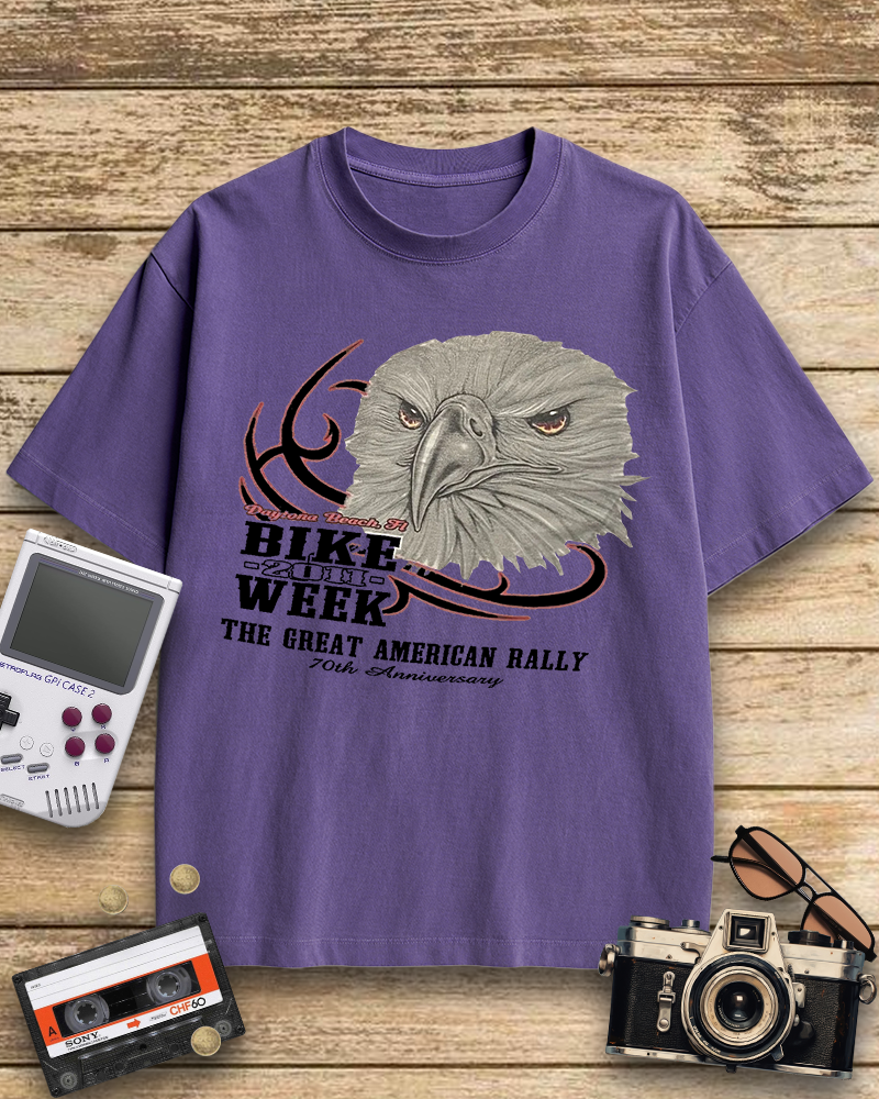 TheRetroTee Vintage Punk Motorcycle Biker Nostalgic T-Shirt