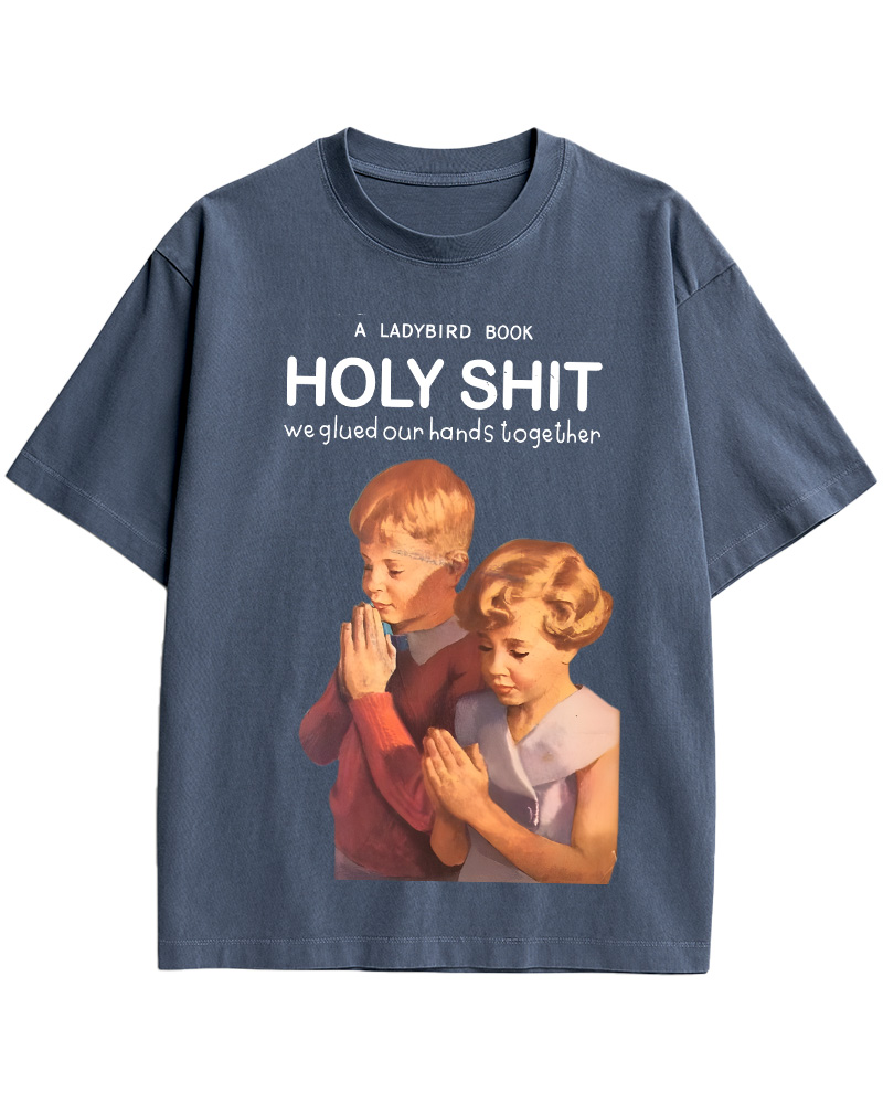 TheRetroTee Holy Shit 1950s Cotton T-Shirt