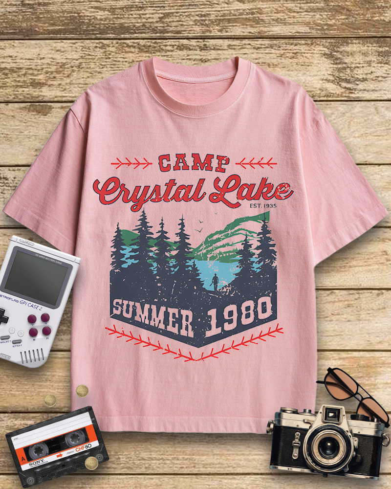 TheRetroTee Camp Crystal Lake Cotton T-Shirt