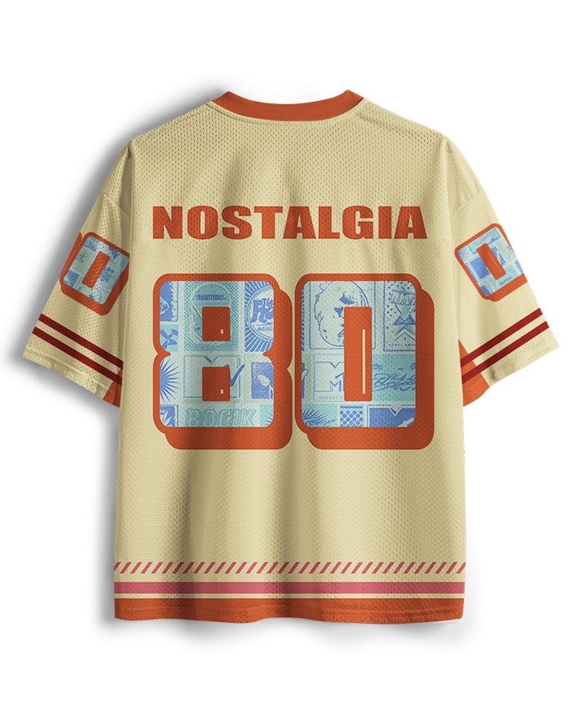 TheRetroTee I Am This Old Vintage Nostalgia Cassette Tape 1980s Mesh Jersey