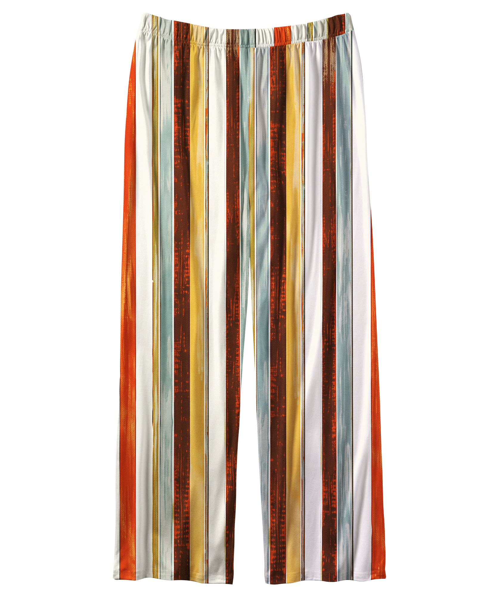 TheRetroTee Painted Retro Multistripe Vintage Pajama Set