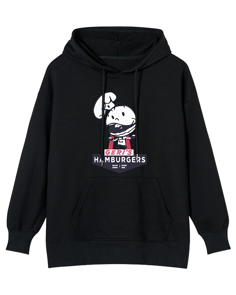 TheRetroTee Geri's Hamburgers Rockford 1970s Cotton Hoodie