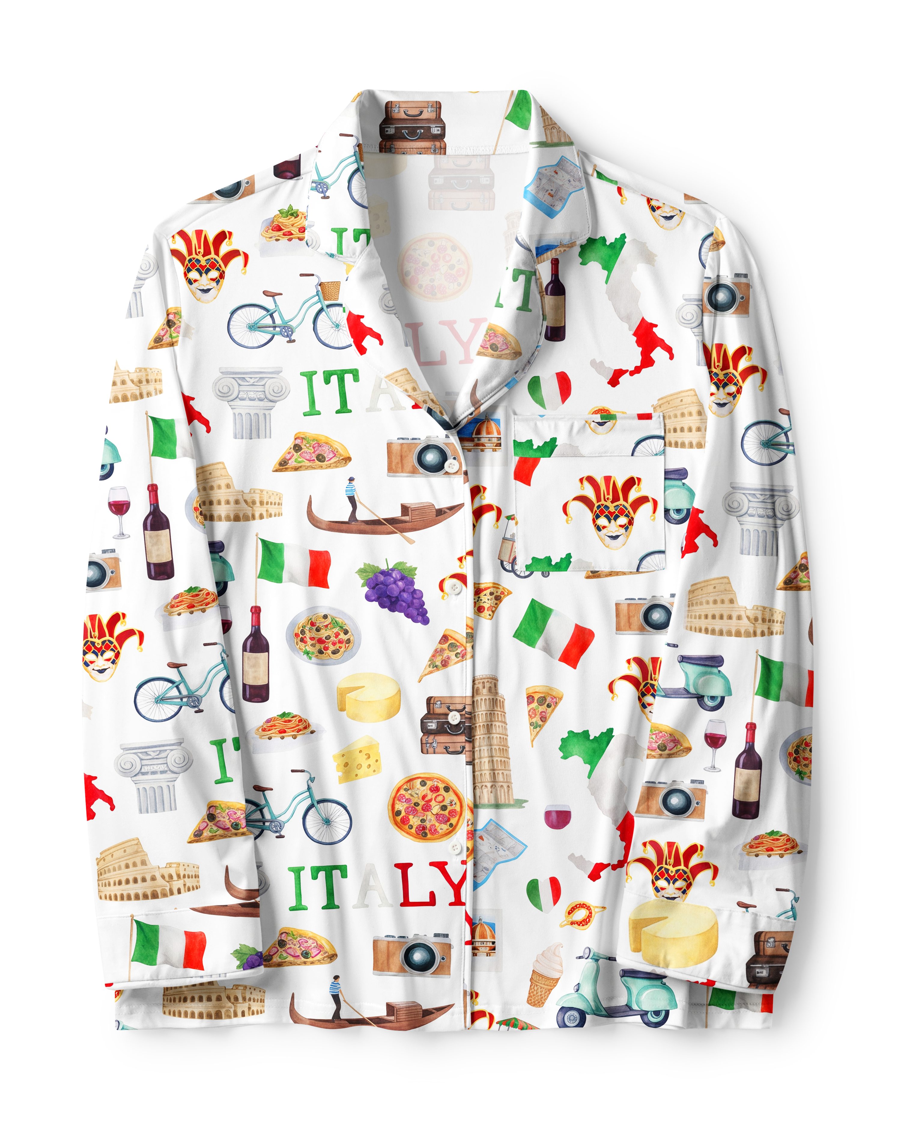 TheRetroTee Italian Dream TourVintage Pajama Set