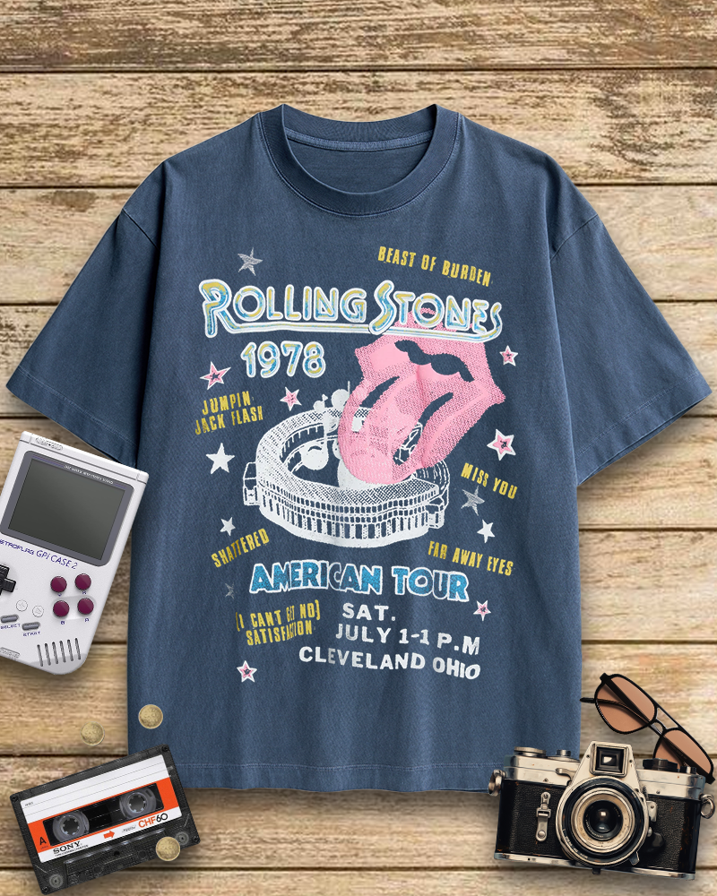 TheRetroTee Rolling Stone 1978 American Tour Nostalgic T-Shirt