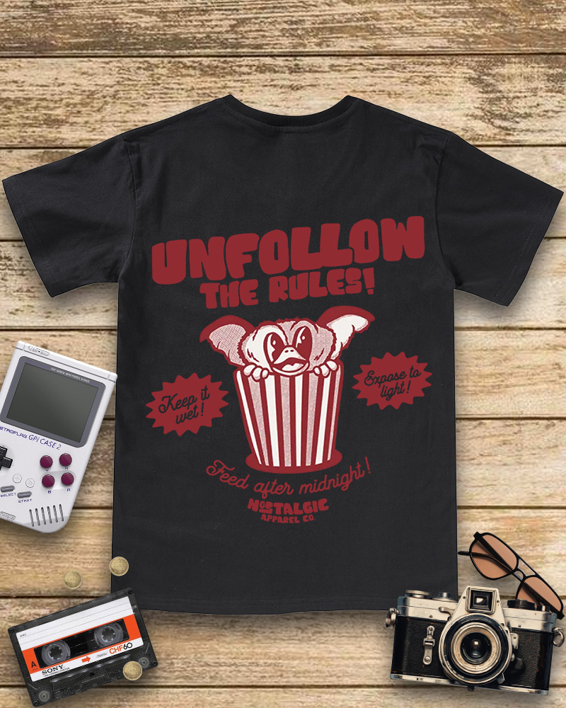 TheRetroTee Unfollow the Rules  V-neck T-Shirt