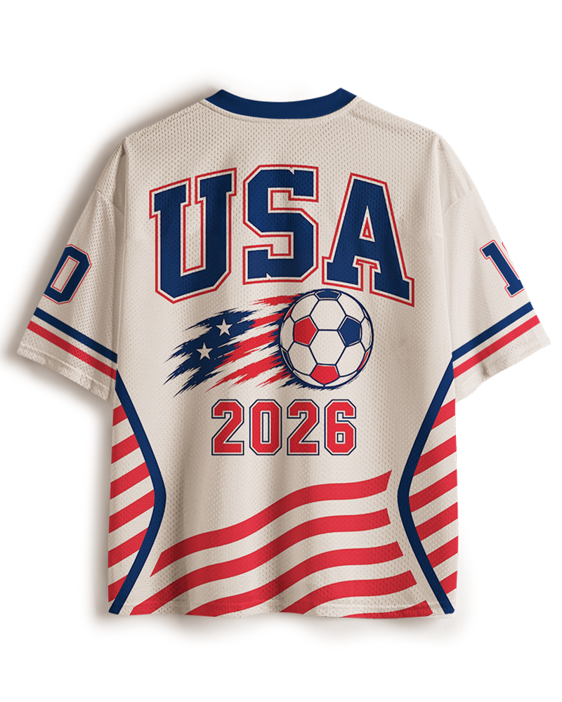 TheRetroTee USA Classic Soccer Mesh Jersey