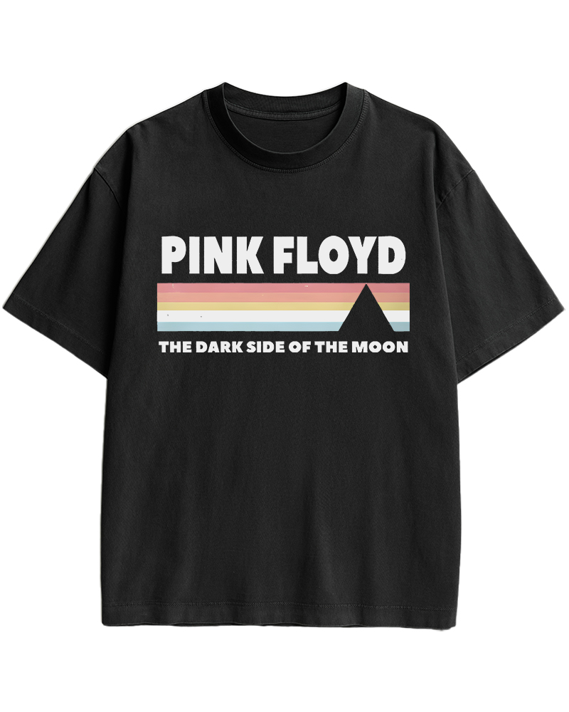 TheRetroTee Pink Floyd Dark Side of the Moon 1970s Cotton T-Shirt
