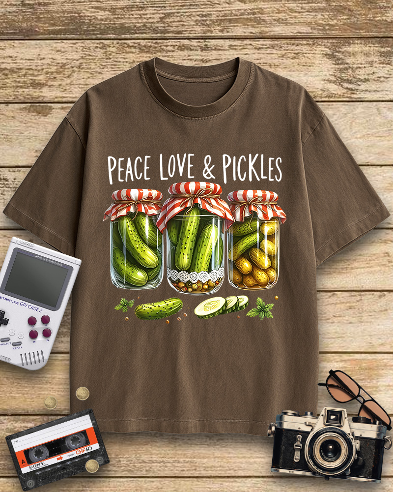TheRetroTee Dill Pickle 1970s Cotton T-Shirt