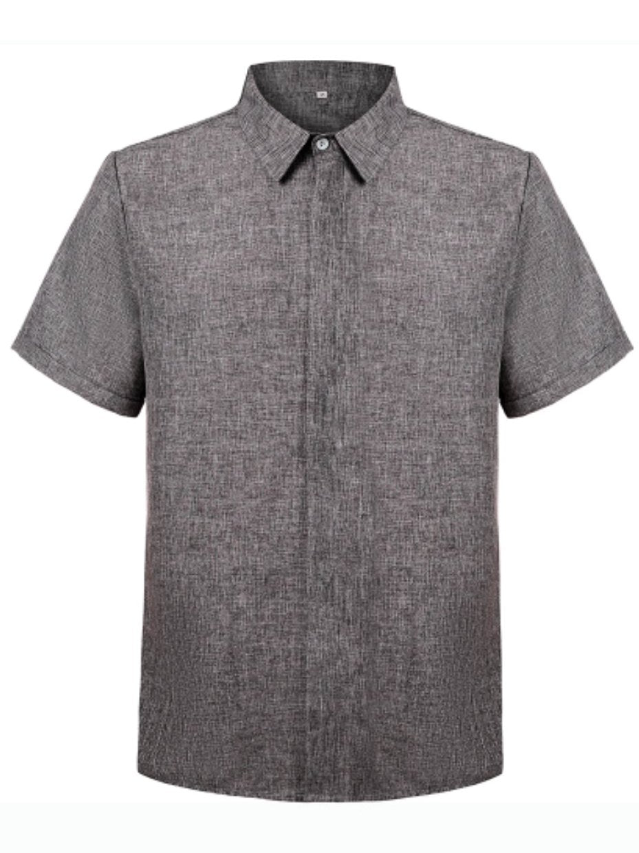 Men's Cotton Linen Casual Short Sleeve Quality Beach Hawaiian Daily Shirt