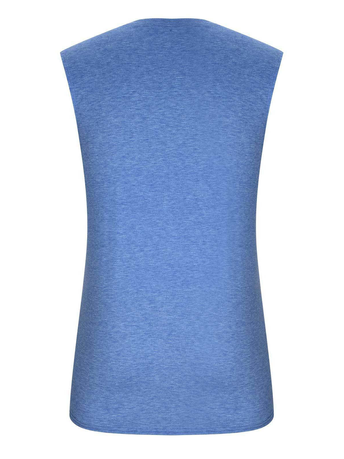 Men's T-Shirt Muscle Man Athletic Rambler Solid Color Top Sleeveless T-Shirt