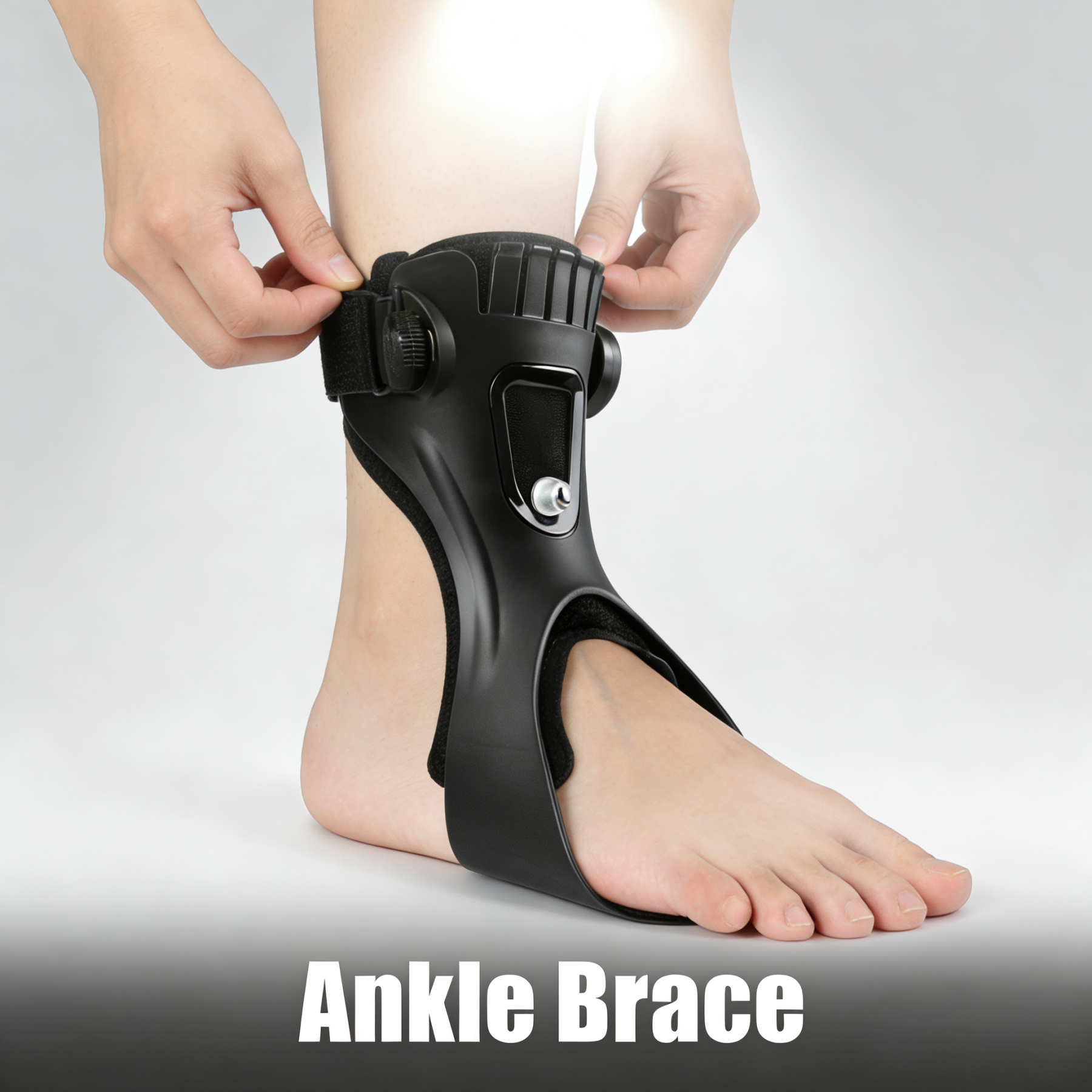 Ultra-Lightweight Ankle Support Brace For Drop Foot - Slim, Comfortable Design With Optimal Stability & Easy Wear