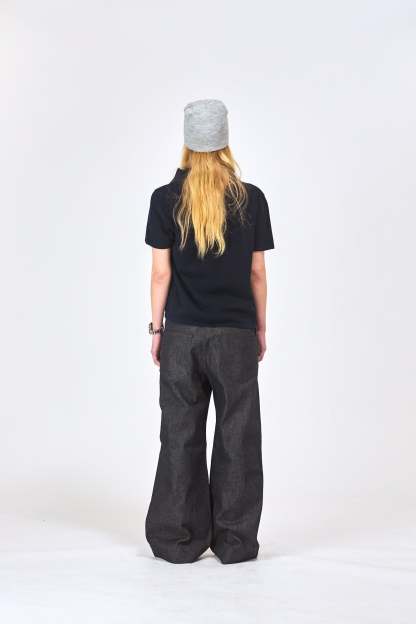 LUCA WIDE GRAINY RAW DENIM
