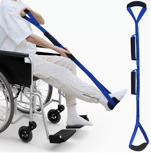 42 Inch Long Leg Lifter, Rigid Leg Lifter Strap With EVA Handgrips &Foot Loop, Leg Lifter After Hip Replacement&Knee Surgery Recovery Aids Kit,Leg Lifters Getting Legs In And Out Of Bed,Car,Wheelchair