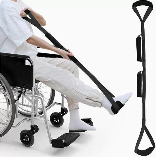 42 Inch Long Leg Lifter, Rigid Leg Lifter Strap With EVA Handgrips &Foot Loop, Leg Lifter After Hip Replacement&Knee Surgery Recovery Aids Kit,Leg Lifters Getting Legs In And Out Of Bed,Car,Wheelchair