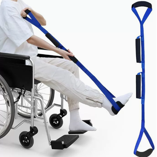 42 Inch Long Leg Lifter, Rigid Leg Lifter Strap With EVA Handgrips &Foot Loop, Leg Lifter After Hip Replacement&Knee Surgery Recovery Aids Kit,Leg Lifters Getting Legs In And Out Of Bed,Car,Wheelchair