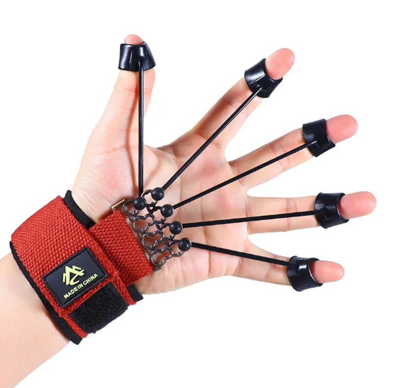 Finger flexion and extension trainer
