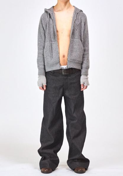 LUCA WIDE GRAINY RAW DENIM